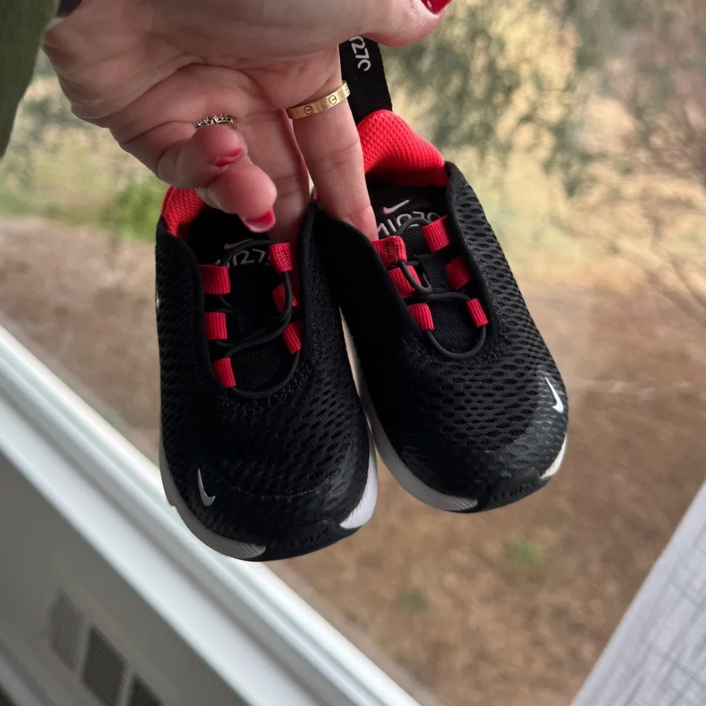 Nike air max 270 black red white 4c